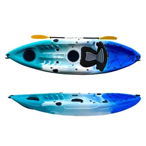2021 hot sale plastic PE material boat single person sit on top kayak for kaydon realislim
