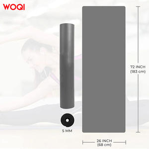 Esterilla de Yoga WOQI de 72x26 Pulgadas, 5mm de Grosor, TPE Antideslizante, Plegable, para Principiantes - Product Image 1