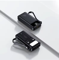Batterie externe haute capacité 30000 mAh avec câble Type-C intégré, charge ultra-rapide 45W, lampe torche portable 20000 mAh avec écran pour iPhone