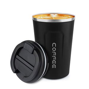 แก้วกาแฟสแตนเลสสองชั้นคุณภาพสูง ขนาด 380 มล./510 มล. พร้อมฝาปิดแสดงผล LED ป้องกันการรั่วซึม ปราศจากสาร BPA เหมาะสำหรับใช้ในสำนักงาน - Product Image 1