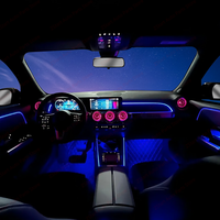 Kit complet d'éclairage ambiant LED 64 couleurs pour l'intérieur, couvre-haut-parleurs de ventilation pour Mercedes Benz W177 Classe A W118 CLA C118 W247, adaptable