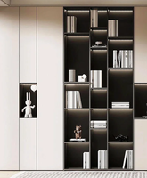 Meuble de salon modulaire en bois écologique avec design mid-century pour appartements et hôtels, mobilier de maison