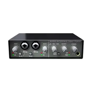 BAISKILL-Q24 0 Latency Professional Audio Sound Cards Mixers Live Sound Card For Recording Studio