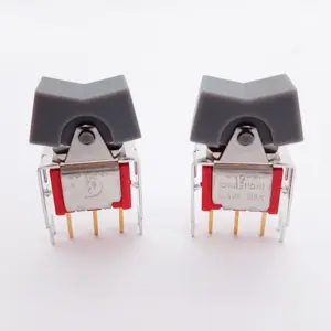 Sample Available 3MS4J109VS2RES (On)-off-(On) 3 Pins Square Waterproof Spdt Replaced NKK for M2018TXG13 Rocker Paddle Switch