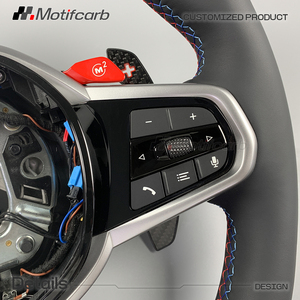 Volant en cuir personnalisé pour BMW M240i M340i M440i M550i X3M X5M G20 G30 G05 M2 M3 M4 M5 Série 1-8 2018-2024, mise à niveau LCI - Product Image 4
