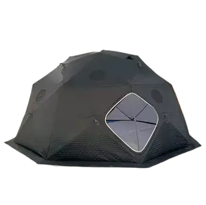 Outdoor Hiking Insulated <strong>Octagon</strong> Ice Fishing Dome Tent Spherical Winter Camping Multi-person Warm Pop-up Hot Sauna Tent - Product Image 1