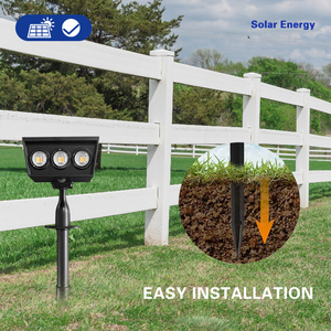 Lampes de jardin solaires à LED pour patios, pelouses, terrasses, lampadaires, jardins de villas - Product Image 5