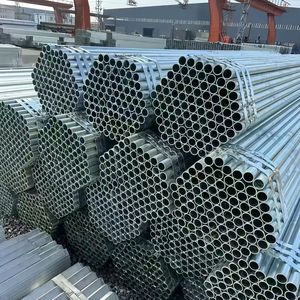 Tubería de Acero Galvanizado por Inmersión en Caliente Q195 Q235B ASTM A53 Gr.B SCH40 de 1/2 a 8 Pulgadas, Tubería GI para Tuberías de Agua y Gas - Product Image 1