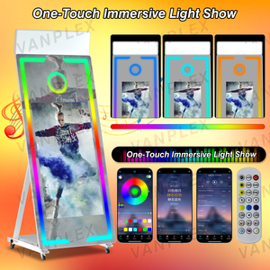 VANPLEX 32/43" 65" All-in-One Magic Mirror Photo Booth con Stampante DSLR e Flight Case, Garanzia 2 Anni, per 15 Persone - Direttamente dalla Fabbrica - Product Image 2