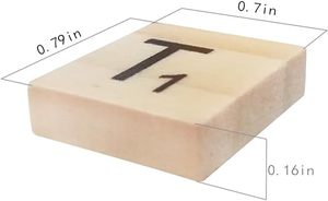 Nhà Máy Cung Cấp Trực Tiếp Gỗ Thư Gạch Bằng Gỗ Scrabble Chữ Cho Hàng Thủ Công Trang Trí Bảng Chữ Cái Crossword Tường Thư - Product Image 2