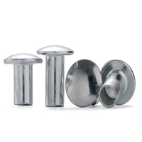 Rivet semi-tubulaire à tête cylindrique, finition polie, en acier inoxydable SS SUS AISI ANSI 304 316 316L A2 A4 70 80, 4mm 5mm 6mm, DIN6791