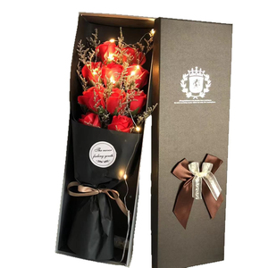 Nuevo Producto 2026, Caja de Regalo con Flores de Jabón para San Valentín, Cumpleaños, Navidad, Novia, Clavel, Rosa y Flor de Gypsophila, Gran Venta - Product Image 6