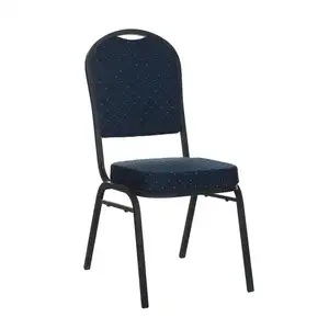 Cadeira empilhável para banquete, venda quente, modelo popular, cadeira de ferro, usado