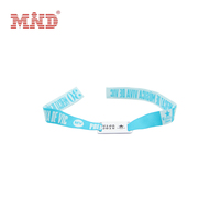 Bracelets intelligents personnalisés, billet, Bracelet Vip RFID 13.56Mhz, étiquette NFC, puce intelligente Rfid, Bracelet en tissu tissé pour les événements