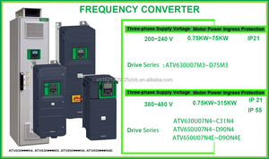 ตัวแปลงความถี่สากล ATV630 ATV-630U30M3 3kW การดำเนินงานสามเฟส200-240V (VW3A1111) ระดับ IP21 VFD - Product Image 1