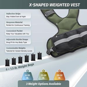Gilet lesté réglable de 15 kg pour hommes, femmes, unisexe, logo personnalisé, entraînement de force, fitness, gilets lestés - Product Image 2