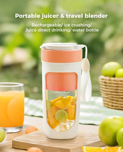 Travel <strong>Blender</strong> Juice Bottle Cordless Juicing <strong>Cup</strong> Portable Charging Smoothie Maker Battery Operated Juice <strong>Blender</strong> - Product Image 2