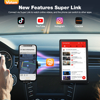 Écran Carplay sans fil pour voiture, écran Android automatique de 7 pouces, navigation GPS verticale, commande vocale, récepteur audio, liaison miroir
