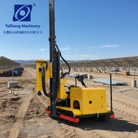 Pile driver solaire intelligent multifonctionnel |   Moteur de pompe Yanmar avec positionnement GPS pour marteau hydraulique |   Haute efficacité