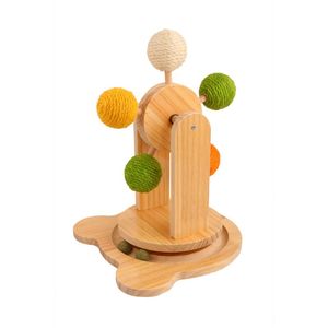 Một con mèo đồ chơi cho mèo trong nhà với một bánh xe đu quay quay và trêu chọc - Product Image 1