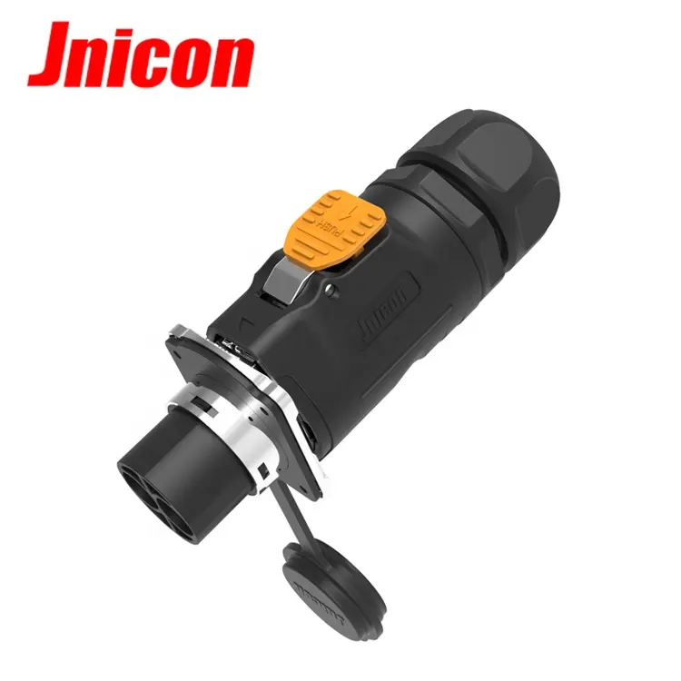 Automatic equipment 2 Pole plug cable mount waterproof electrical connector