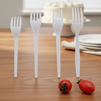 Greenday Compostable CPLA Bestek Vorken Wegwerp Biologisch Afbreekbare Vork Aangepaste Kleur 6inch/6.5inch CPLA Vork voor Fruit Taart