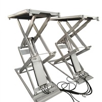 Lève-voiture hydraulique portable à ciseaux, design au sol, profil bas, pour atelier et usage domestique, modèle ECO5235, garantie 18 mois