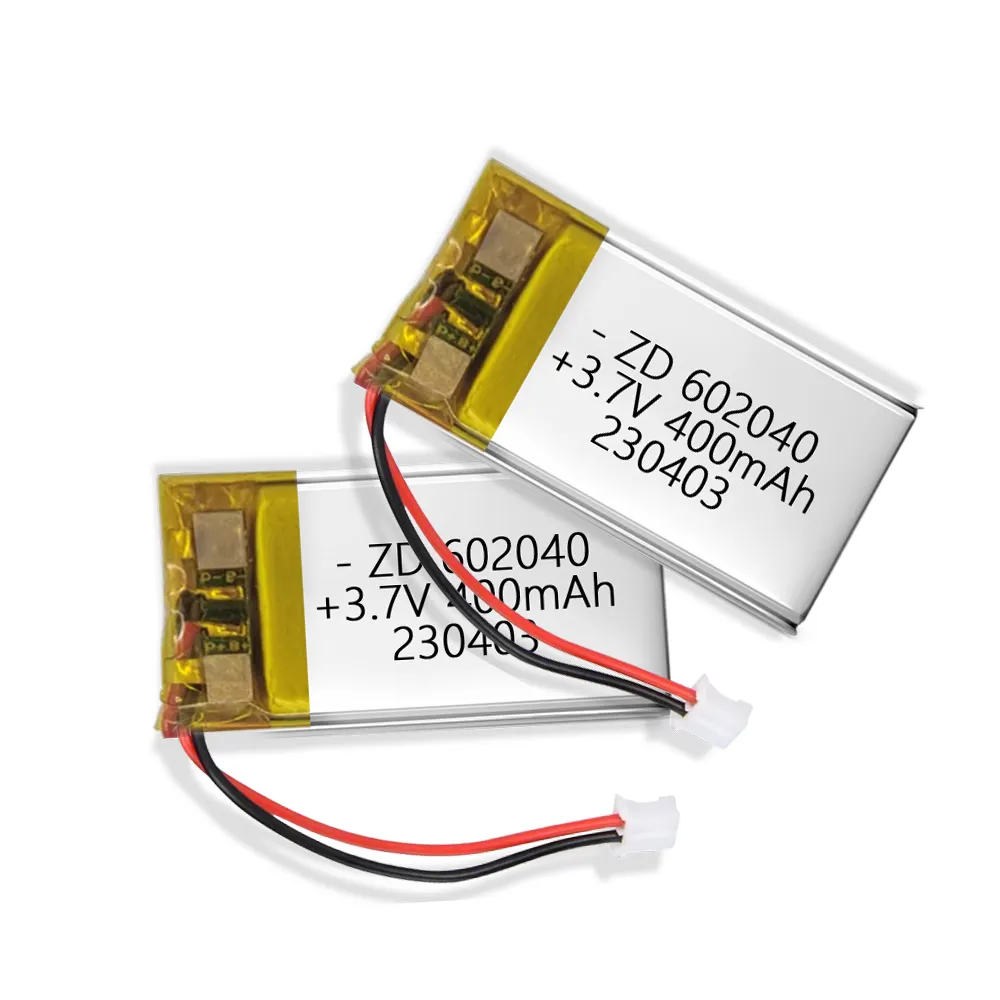 Fabricantes vendem 400mah lítio pequena bateria 602040 3.7v gordura polímero bateria recarregável