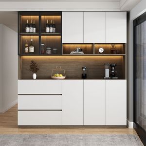 Armoire à vin pour <span class=keywords><strong>salon</strong></span>, bois massif, écologique, modulaire, haute qualité, personnalisation, noir et blanc, armoire murale moderne, <span class=keywords><strong>bar</strong></span> - Product Image 3