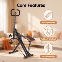 Máquina de Montar a Caballo Plegable para Ejercicios de Abdominales, Cadera y Piernas, Equipo de Gimnasio en Casa