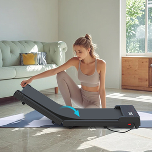 2026 Factory Ultra-Thin Under <b>Desk</b> Walking Slim <b>Folding</b> 0.75HP DC Motor Remote Control Running Machine for Small Space - Product Image 2