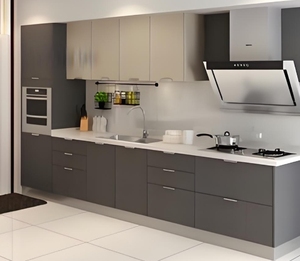 Gabinetes de Cocina Modernos Personalizados al por Mayor, Gabinetes de Cocina Modulares de Madera Empotrados en la Pared para Villa, Buen Precio - Product Image 1