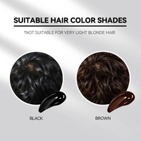 30 ml de liquide noir pour cheveux de haute qualité, à base de plantes, pour salon de coiffure, couvrant instantanément le cuir chevelu, la calvitie, la perte de cheveux, cache-cheveux, 5 à 7 jours