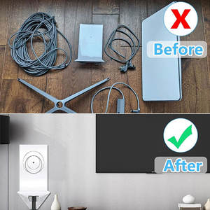 قوس مثبت على الحائط لجهاز التوجيه Starlink Mini Gen <span class=keywords><strong>2</strong></span> Gen <span class=keywords><strong>3</strong></span> V3 مزود بحامل جهاز توجيه قوي للجدار مع عدة تثبيت لولبية - Product Image 4