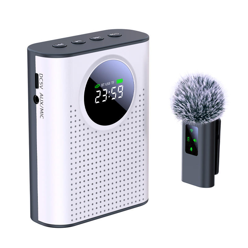High Quality Wireless Loudspeaker with BT Connectivity Portable Audio Player for Teachers Tour <strong>Guides</strong> Bee Anti-Howl Collar Clip