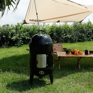<span class=keywords><strong>Barbecue</strong></span> vertical sans fumée 3-en-1 pour l'extérieur, avec fumoir intégré, idéal pour la cuisine extérieure - Product Image 1