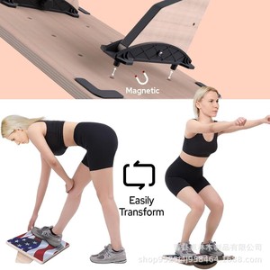 Tabla de equilibrio transfronteriza, tabla inclinada para tobillos, tabla para estirar músculos de la pantorrilla, estirador de piernas, equipo de entrenamiento en casa, tabla basculante - Product Image 3