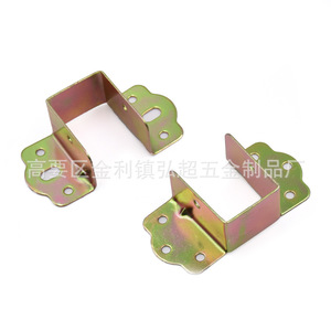 Support de fixation pour sommier HC-018 en acier, couleur zinc, durable, pour fixation de planches en bois - Product Image 2