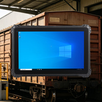 Tablette à empreintes digitales optiques certifiée CE MIL-STD-810H pour Windows 11 10,1 pouces, stockage 512 Go, capteur d'empreintes digitales optiques UHF RFID