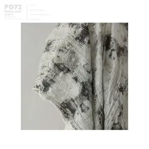Поставка в наличии, впитывающая Грязь Ткань с рюшами, дизайнерская ткань для сумочки, ткань с принтом PD72