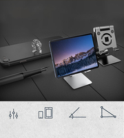 Accessoires pour Smartphone, support de tablette de téléphone Portable intelligent réglable en alliage d'aluminium pour Table, bureau