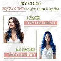Extensions de cheveux humains brésiliennes RUNATURE Micro Loop Remy lisses bleues 18 pouces 25g 25 mèches double trame machine sans produits chimiques