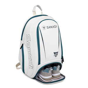 <span class=keywords><strong>Sac</strong></span> <span class=keywords><strong>à</strong></span> <span class=keywords><strong>dos</strong></span> de sport en PU pour tennis, <span class=keywords><strong>badminton</strong></span> et tennis de table, pour hommes/femmes, compartiment séparé pour chaussures, compartiment pour raquettes, grande capacité - Product Image 1