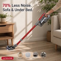 Aspirateur sans fil 200W, batterie lithium 22.2v, contrôle à 2 vitesses, aspirateur cyclonique BLDC