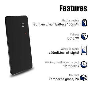 超薄型MFi認定タグカードファインダーロケータリアルタイム追跡アンチロストデバイススマートGPSウォレットトラッカーカード - Product Image 3