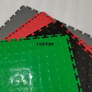 500mmx500mm Warehouse Workshop Garage Interlocking Modular <b>Plastic</b> Flooring - Product Image 2