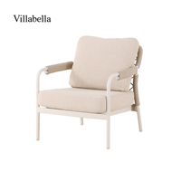 Fauteuil de jardin moderne de luxe pour l'extérieur, en aluminium tressé, pour hôtel, complexe hôtelier, bord de piscine