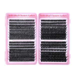 Extensions <span class=keywords><strong>de</strong></span> <span class=keywords><strong>cils</strong></span> en PBT véganes à fusion à chaud, 592 bouquets, 50D-100D, grande <span class=keywords><strong>courbure</strong></span>, paquet mixte <span class=keywords><strong>de</strong></span> bouquets individuels, grande capacité - Product Image 5