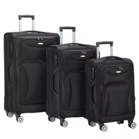 Ensemble de bagages de voyage légers 3 pièces du fabricant, valise souple à roulettes avec serrure TSA, doublure en Oxford et polyester