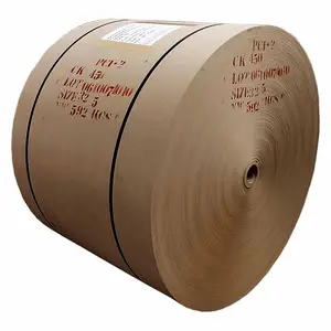 थाई निर्माता बेच ब्राउन कोर बोर्ड CT5 आधार वजन 450 जीएसएम कागज बरा रोल शीर्ष ग्रेड थाईलैंड से भूरे रंग के कागज